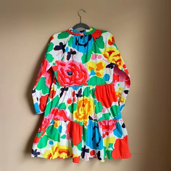 J.Crew Tiered Popover Dress – Ratti® Jardin Floral – Size Small – Fully Lined - Picture 6 of 10